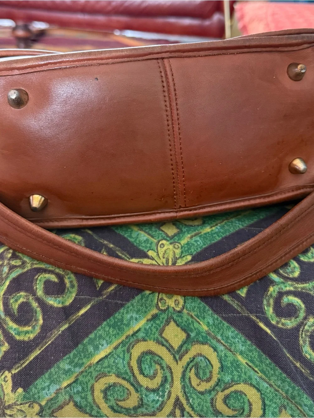 Vintage Coach Stewardess Bag 9525 Tan Brown
